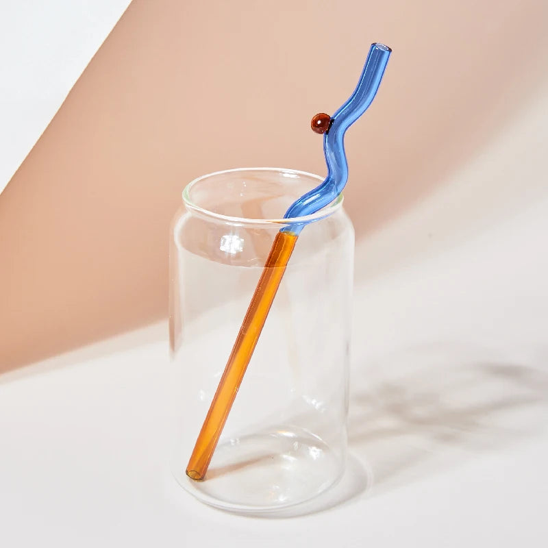 Whirl & Sip Glass Straw