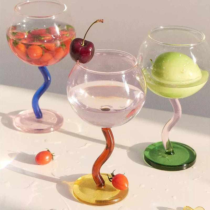 Wavy Hour Cocktail Glass