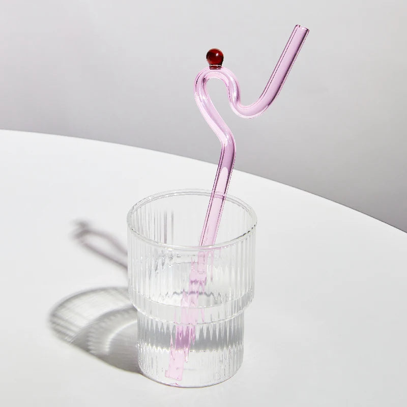 Whirl & Sip Glass Straw