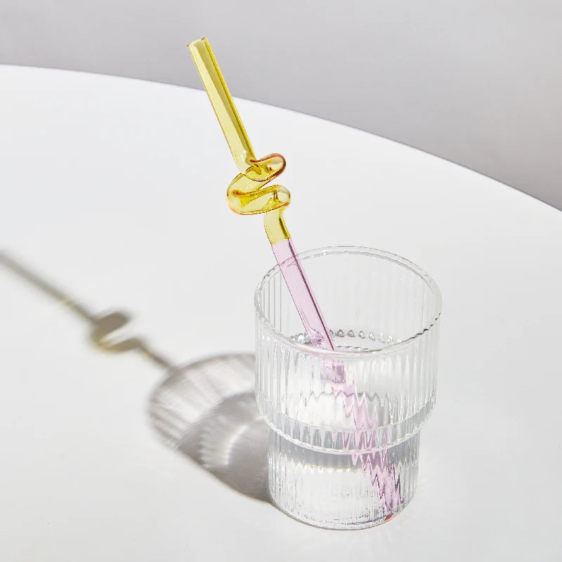 Whirl & Sip Glass Straw