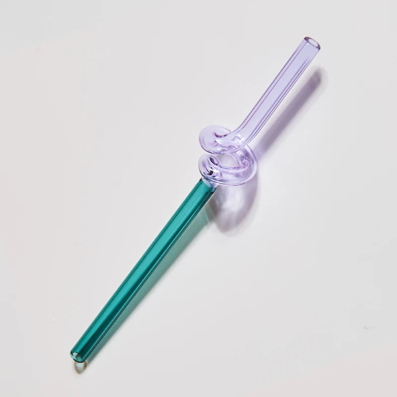 Whirl & Sip Glass Straw