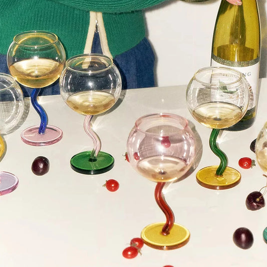Wavy Hour Cocktail Glass
