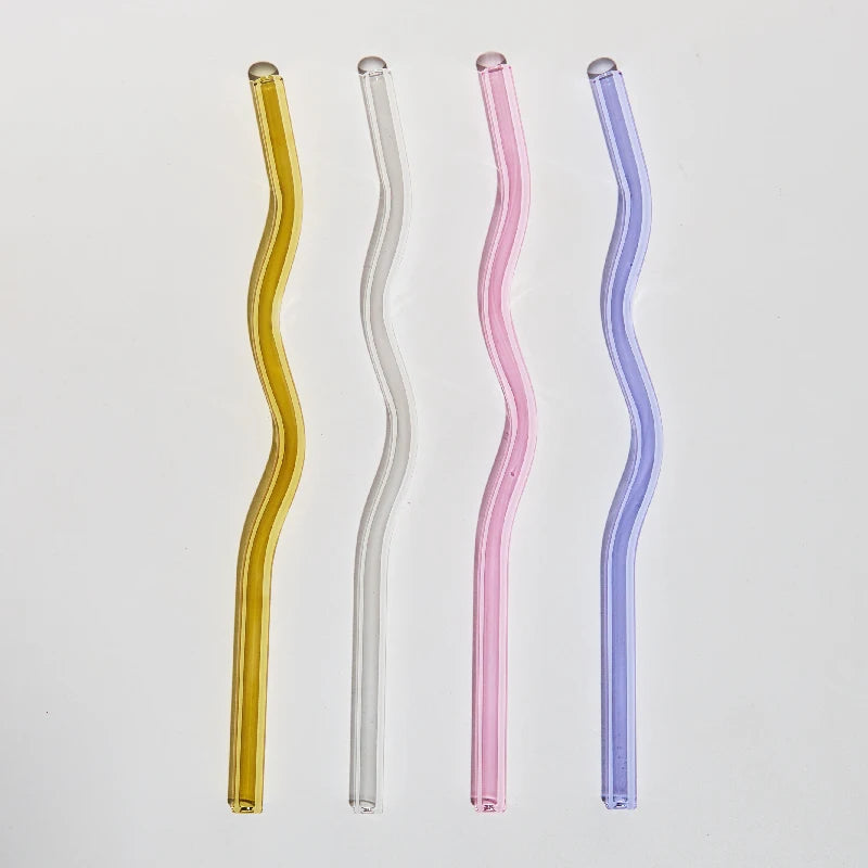 Whirl & Sip Glass Straw