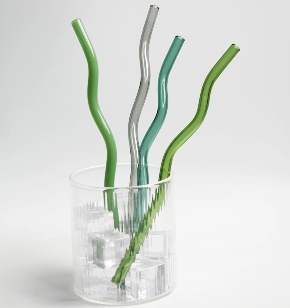Whirl & Sip Glass Straw