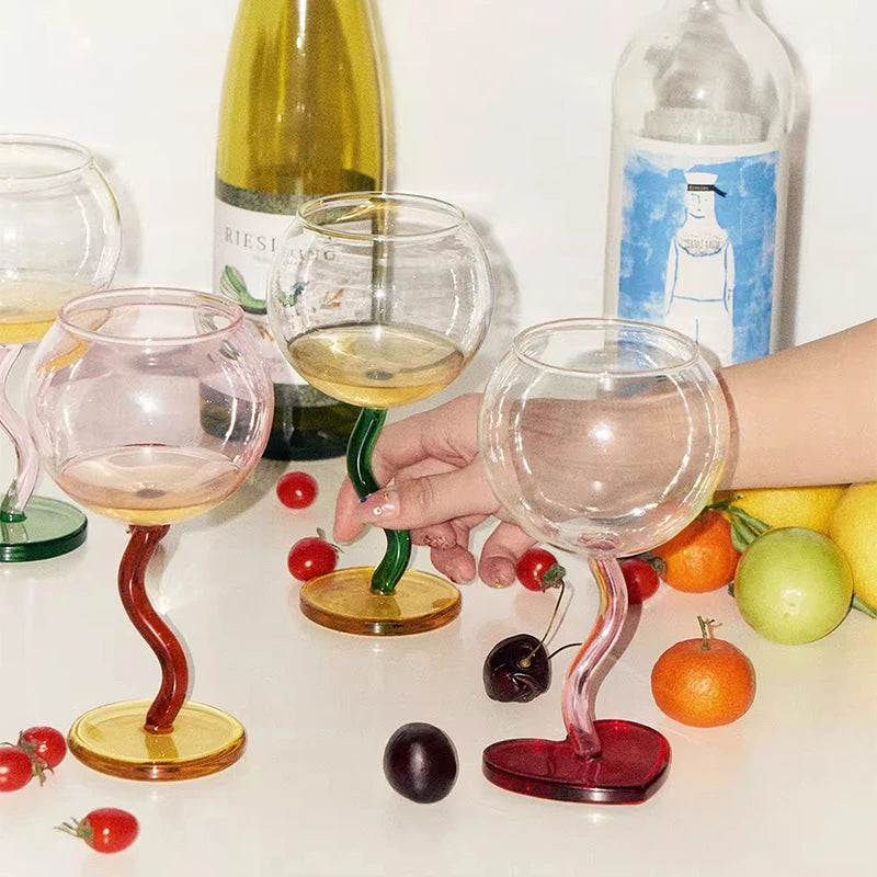 Wavy Hour Cocktail Glass