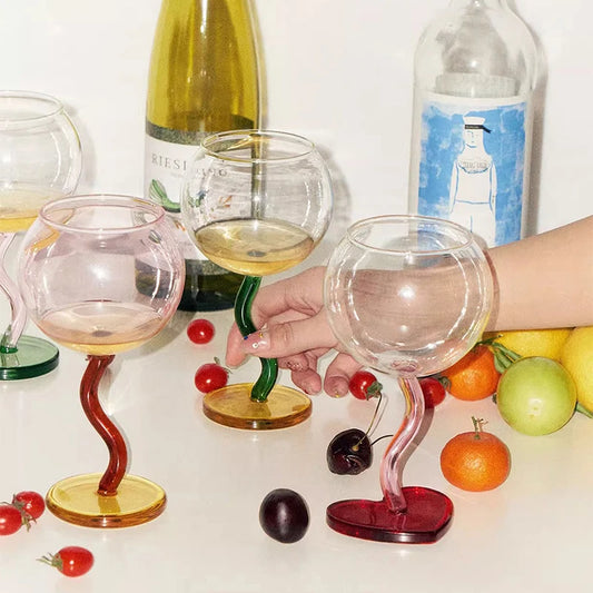 Wavy Hour Cocktail Glass
