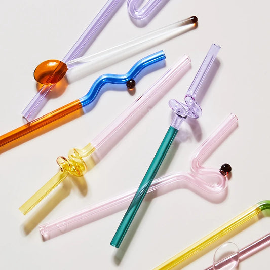 Whirl & Sip Glass Straw