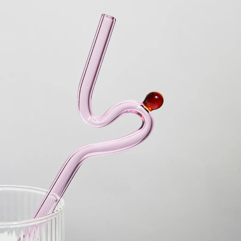 Whirl & Sip Glass Straw